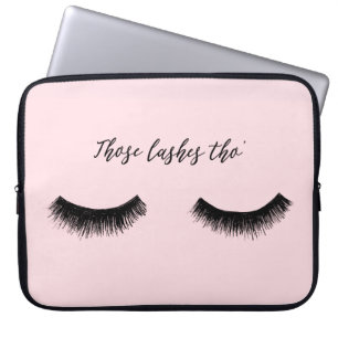Lash Chat - Die Lashes Tho' Laptop Sleeve