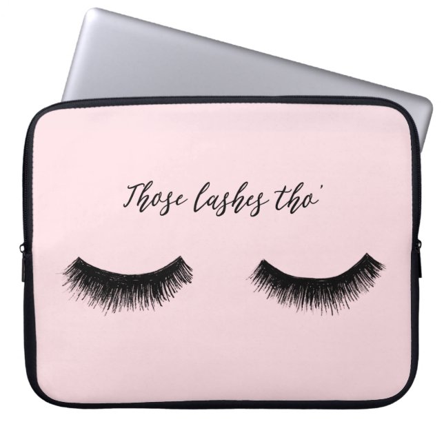 Lash Chat - Die Lashes Tho' Laptop Sleeve (Voorkant)