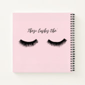 Lash Chat - Die Lashes Tho' Notitieboek (Achterkant)