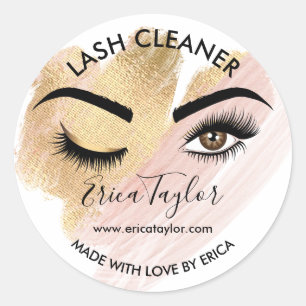 Lash Cleaner Make-up Ogen Schoonheidssalon Classic Ronde Sticker