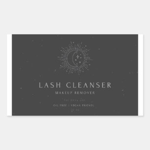 Lash cleanser  rechthoekige sticker