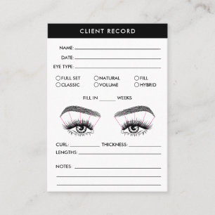 Lash Client Record Logo-Visitekaartje toevoegen Visitekaartje