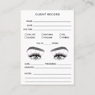 Lash Client Record Logo-Visitekaartje toevoegen Visitekaartje