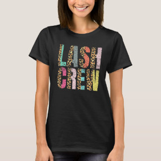  Lash Crew Lopard Lash Tech Retro Lash Art T-shirt