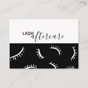 Lash Extension Aftercare Card Visitekaartje