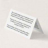  Lash Extension Aftercare Visitekaartjes (Achterkant)