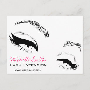 Lash Extension Eyeliner branding Briefkaart