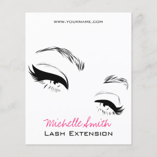 Lash Extension Eyeliner branding Flyer