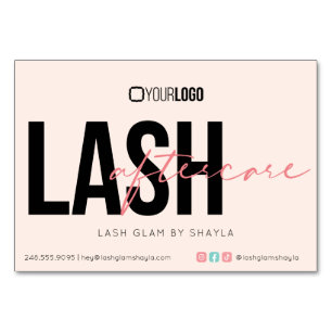 Lash Extension Instructions Care Kaart