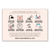 Lash Extension Instructions Care Kaart (Achterkant)