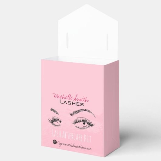 Lash extension Lashes Brow Pink Lash Aftercare Kit Bedankdoosjes (Geopend)