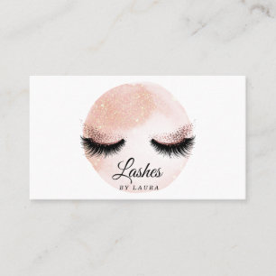 Lash Extension Makeup Artist Blush Pink Visitekaartje