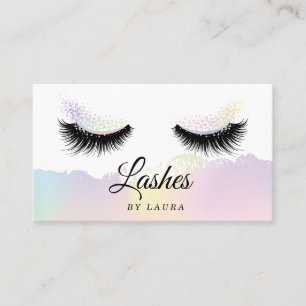Lash Extension Makeup Artist Holographic Visitekaartje