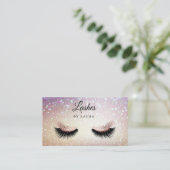 Lash Extension Makeup Artist Visitekaartje (Staand voorkant)