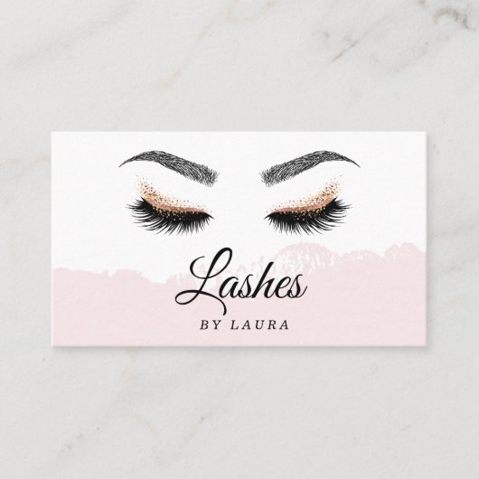 Lash Extension Makeup Artist Visitekaartje (Voorkant)