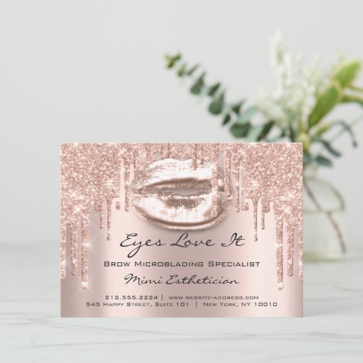 Lash Extension Natercare Instruction Spark Kiss Kaart (Staand voorkant)