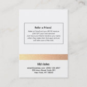 Lash Extensions Aftercare Instructies & Verwijzing (Achterkant)