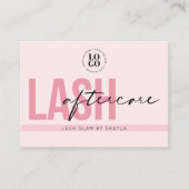 Lash Extensions Aftercare Instructions Aanwijzing Visitekaartje (Voorkant)