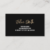 Lash Extensions Beauté Salon Carte de visite (Dos)