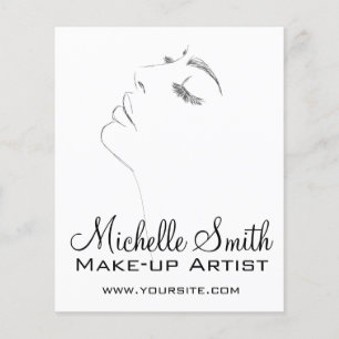 Lash Extensions Black Sketch met lange zweetjes Flyer