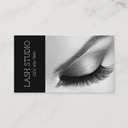 Lash Extensions Brochures & Lashes Carte de visite (Devant)