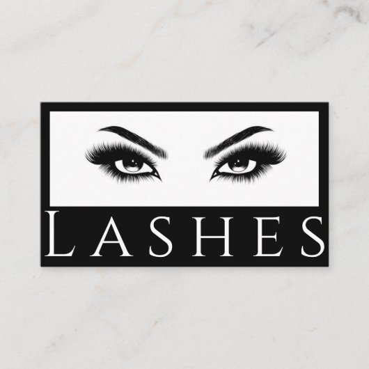 Lash Extensions Brows & Lashes Salon Visitekaartje (Voorkant)