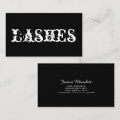 Lash Extensions, Carte de visite de salon (Devant / Derrière)