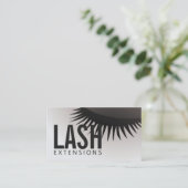 Lash Extensions Eyelash Gris Tons Carte moderne (Debout devant)