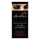 Lash Extensions Makeup Artist Salon Flyer Menu (Voorkant)