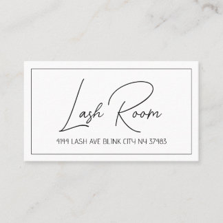 Lash Extensions Modern Clean Visitekaartje