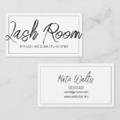 Lash Extensions Modern Clean Visitekaartje (Voorkant / Achterkant)
