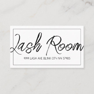 Lash Extensions Modern Clean Visitekaartje