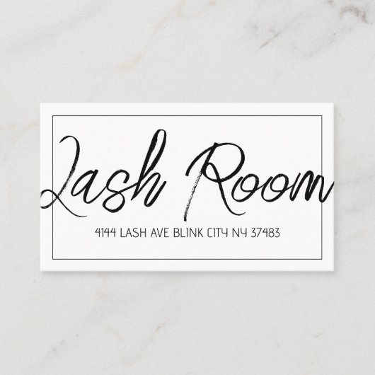 Lash Extensions Modern Clean Visitekaartje (Voorkant)