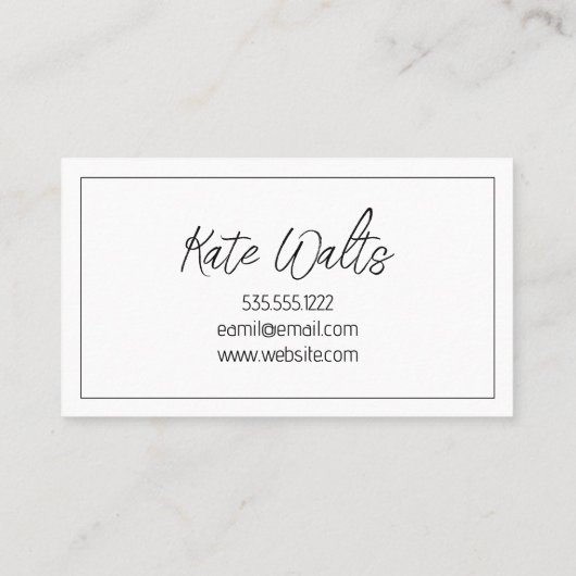 Lash Extensions Moderne Carte de visite propre (Dos)