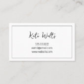 Lash Extensions Moderne Carte de visite propre (Dos)