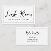 Lash Extensions Moderne Carte de visite propre (Devant / Derrière)