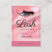 Lash Extensions nazorginstructies Visitekaartje (Voorkant)