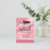 Lash Extensions nazorginstructies Visitekaartje (Staand voorkant)