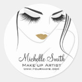 Lash Extensions Ronde Sticker (Voorkant)