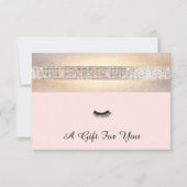 Lash Extensions Salon Cadeon Certificate (Voorkant)