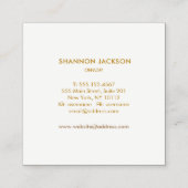 Lash Extensions Trendy Roze Waterverf Abstract Vierkante Visitekaartje (Achterkant)