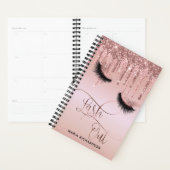 Lash Out Makeup Eyebrow Eyes Lashes Driving Gold Planner (Display)