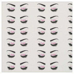 Lash Queen lange wimpers met kroonogen make-up kun Stof