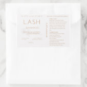 Lash shampoo flesetiket rechthoekige sticker (Tas)