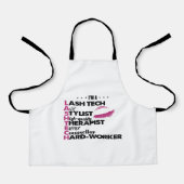Lash Tech Afstuderen Eyelash-technicus Schort (Voorkant)