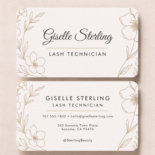 Lash Tech Bloem Visitekaartje