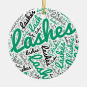 Lash Tech Keramisch Ornament (Voorkant)