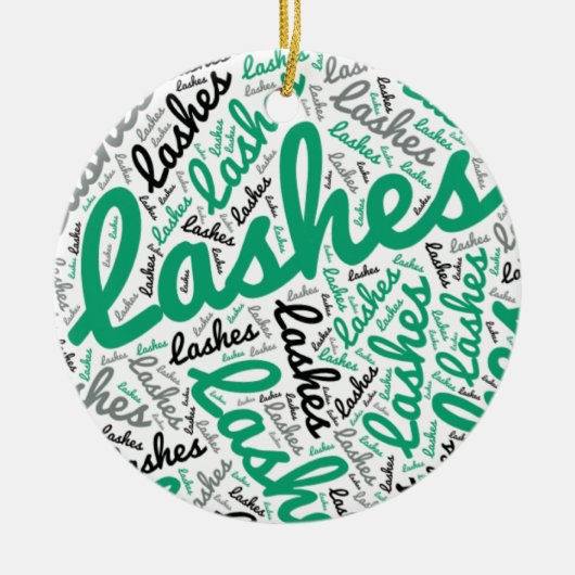 Lash Tech Keramisch Ornament (Voorkant)