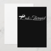 Lash Therapist Eyelash Lover Lash Tech L Bedankkaart (Voorkant / Achterkant)