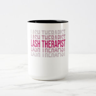 Lash Therapist Lash Artist Lash Tech Las Tweekleurige Koffiemok